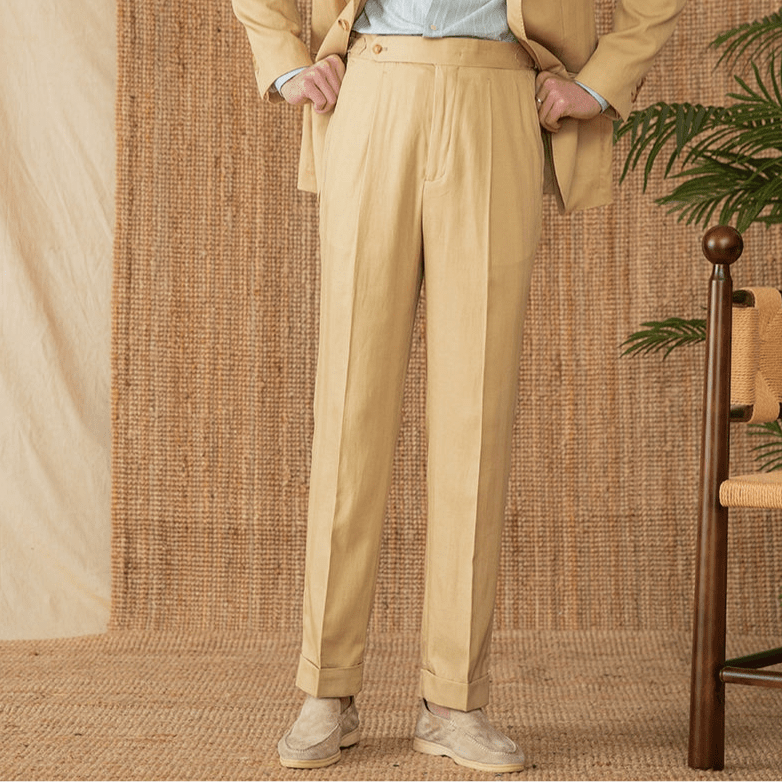 Summer straight fit elegant trousers - Antonios