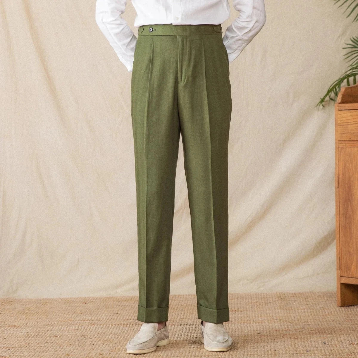 Summer straight fit elegant trousers - Antonios