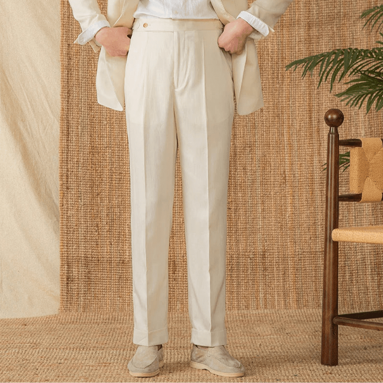 Summer straight fit elegant trousers - Antonios