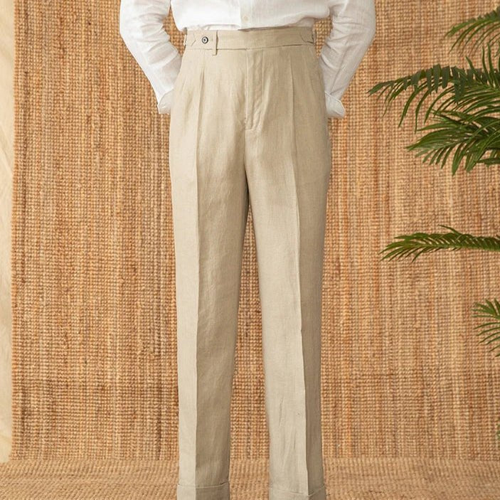 Summer straight fit lightweight trousers - Antonios