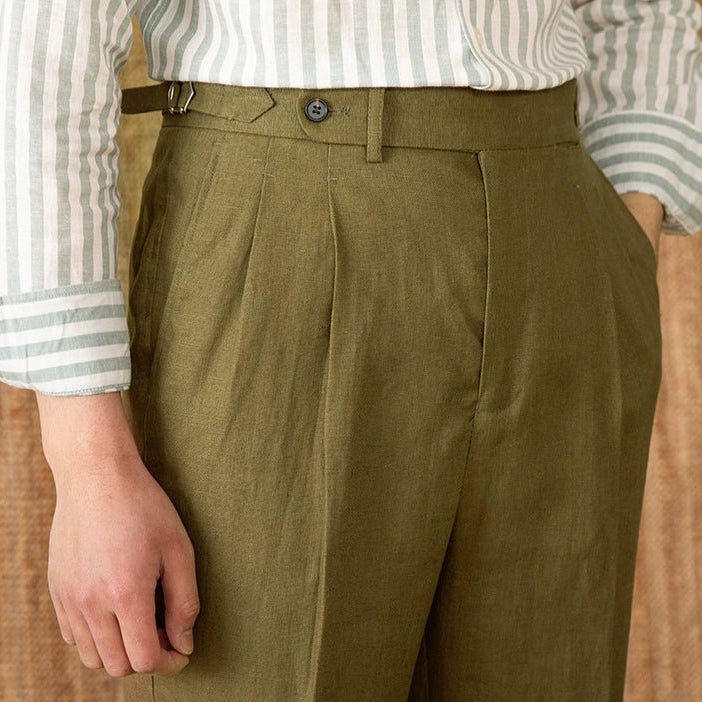 Summer straight fit lightweight trousers - Antonios