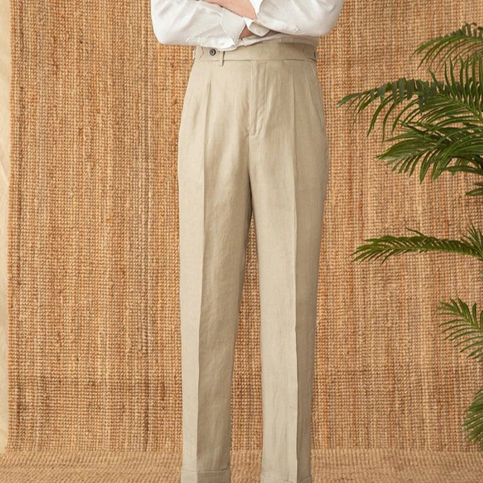 Summer straight fit lightweight trousers - Antonios