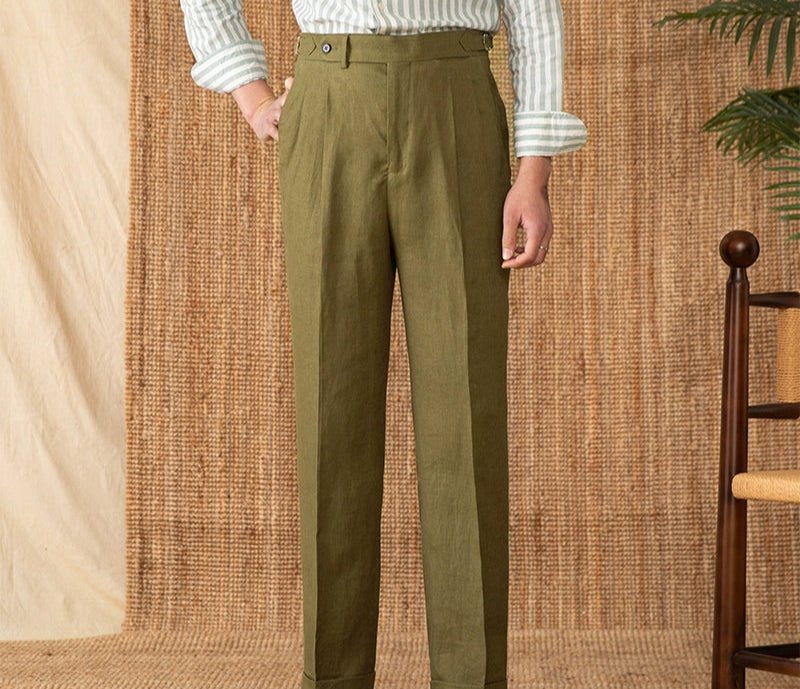 Summer straight fit lightweight trousers - Antonios