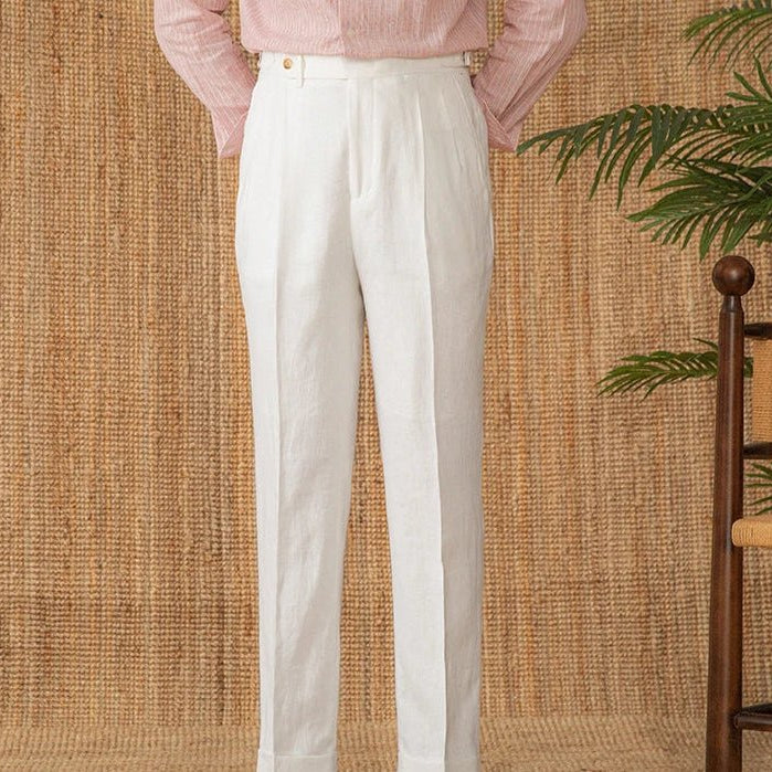 Summer straight fit lightweight trousers - Antonios