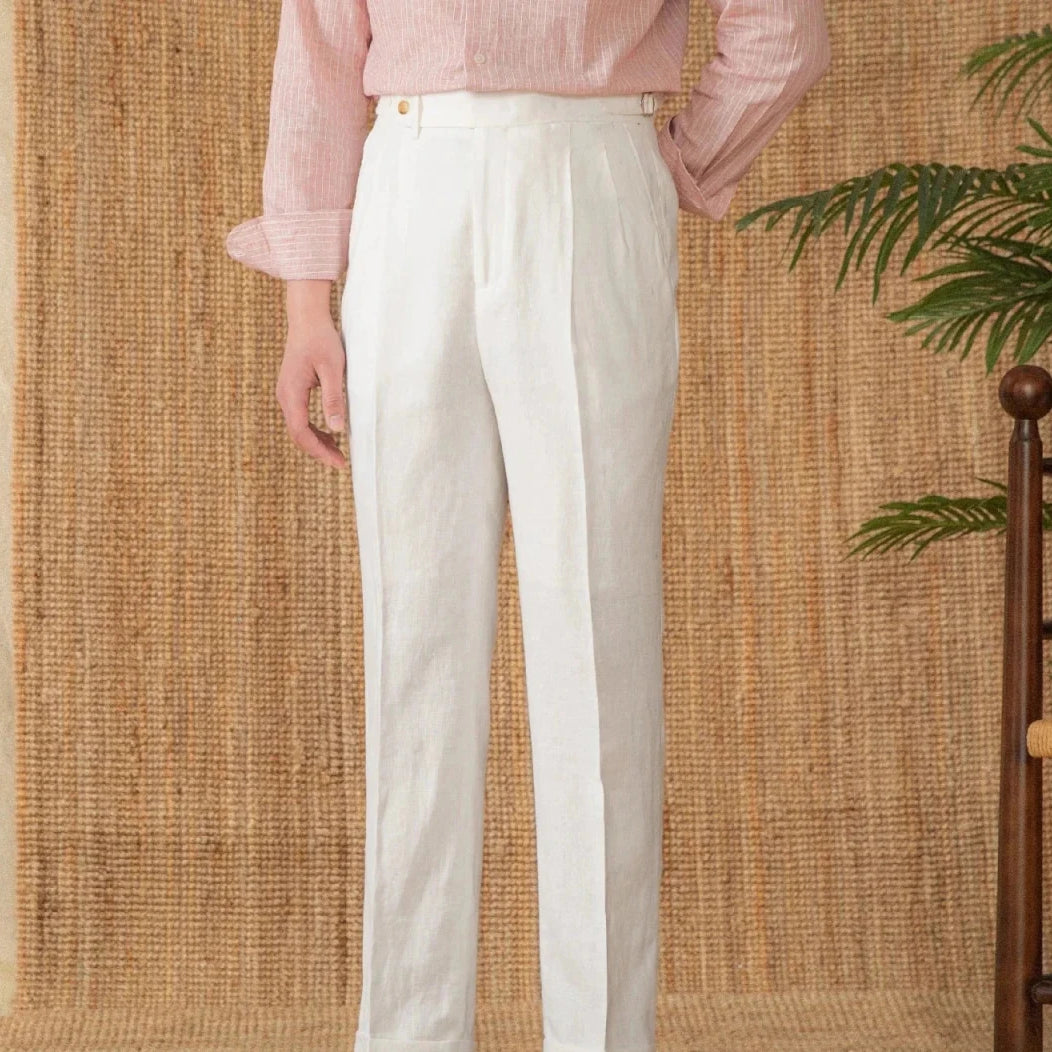 Summer straight fit lightweight trousers - Antonios