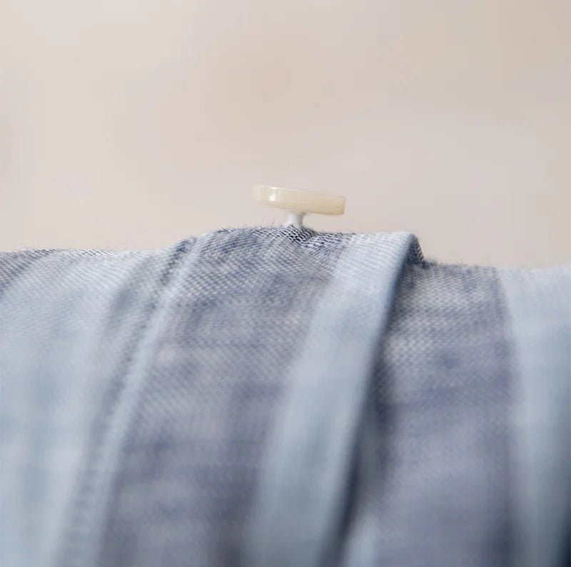 Summer thin linen strip casual shirt - Antonios