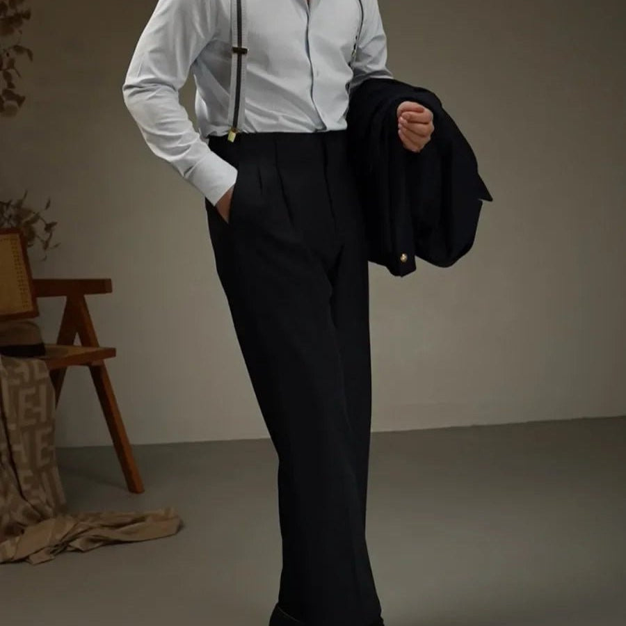 Tailored lapel shirt office and party ready - Antonios