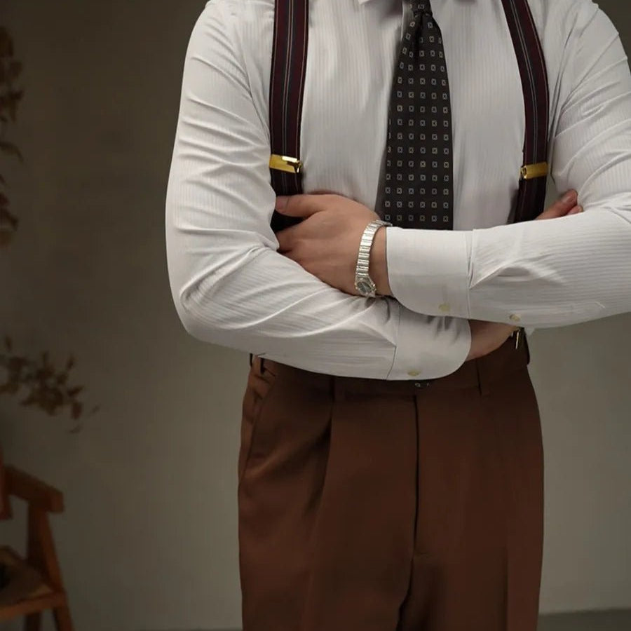 Tailored lapel shirt office and party ready - Antonios