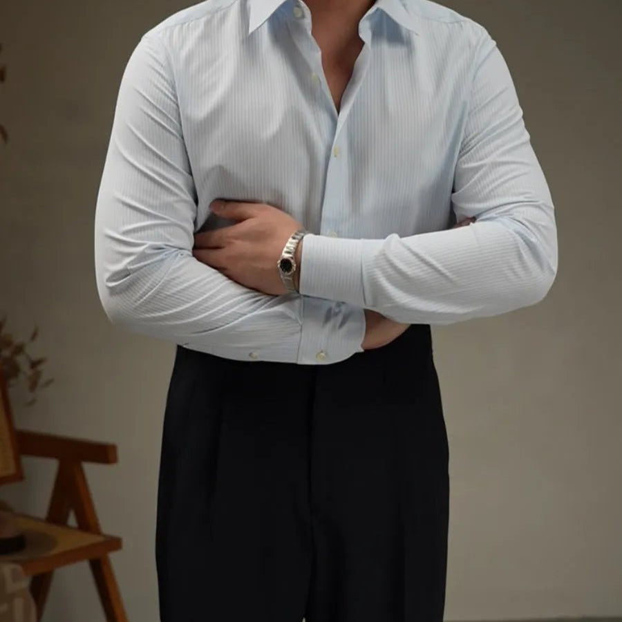 Tailored lapel shirt office and party ready - Antonios