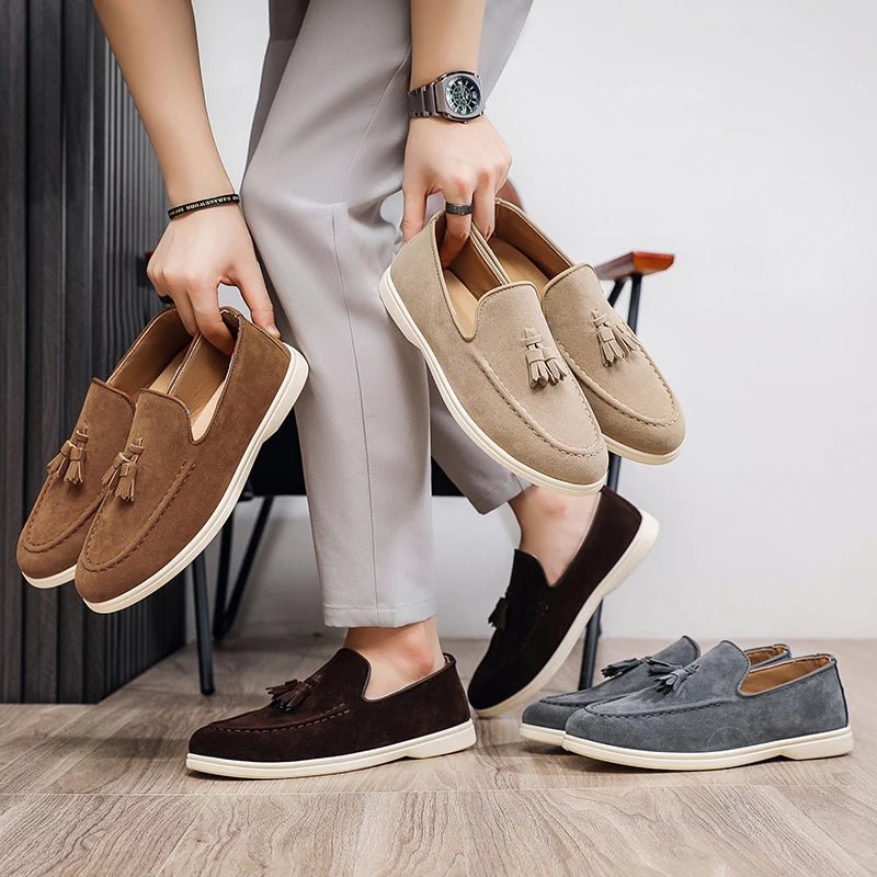 Tasseled suede driving moccasin - Antonios