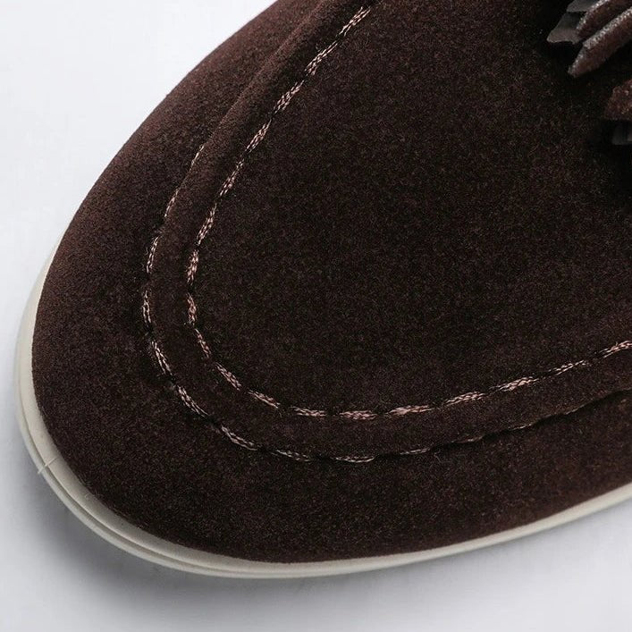 Tasseled suede driving moccasin - Antonios