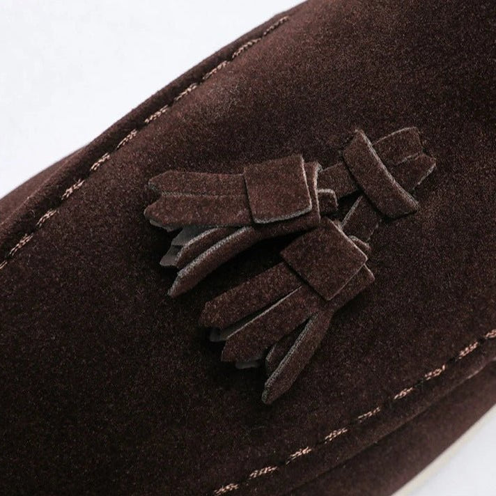 Tasseled suede driving moccasin - Antonios