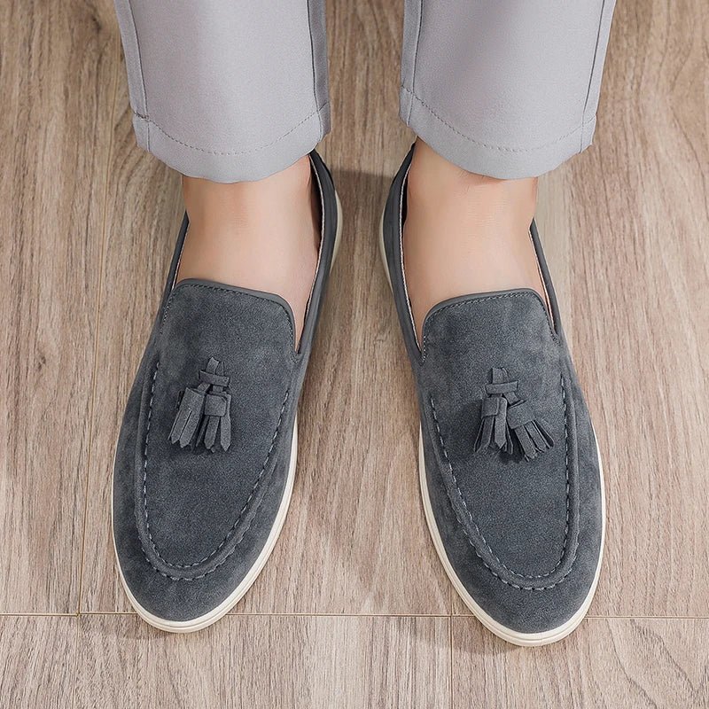 Tasseled suede driving moccasin - Antonios