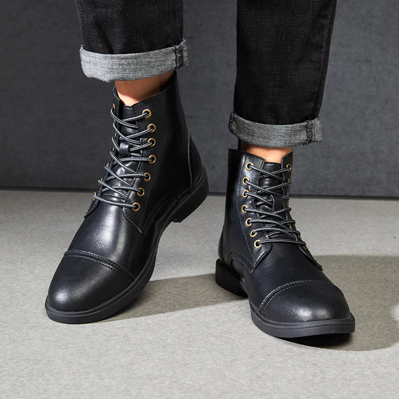 Thick - sole moto high - top boot - Antonios