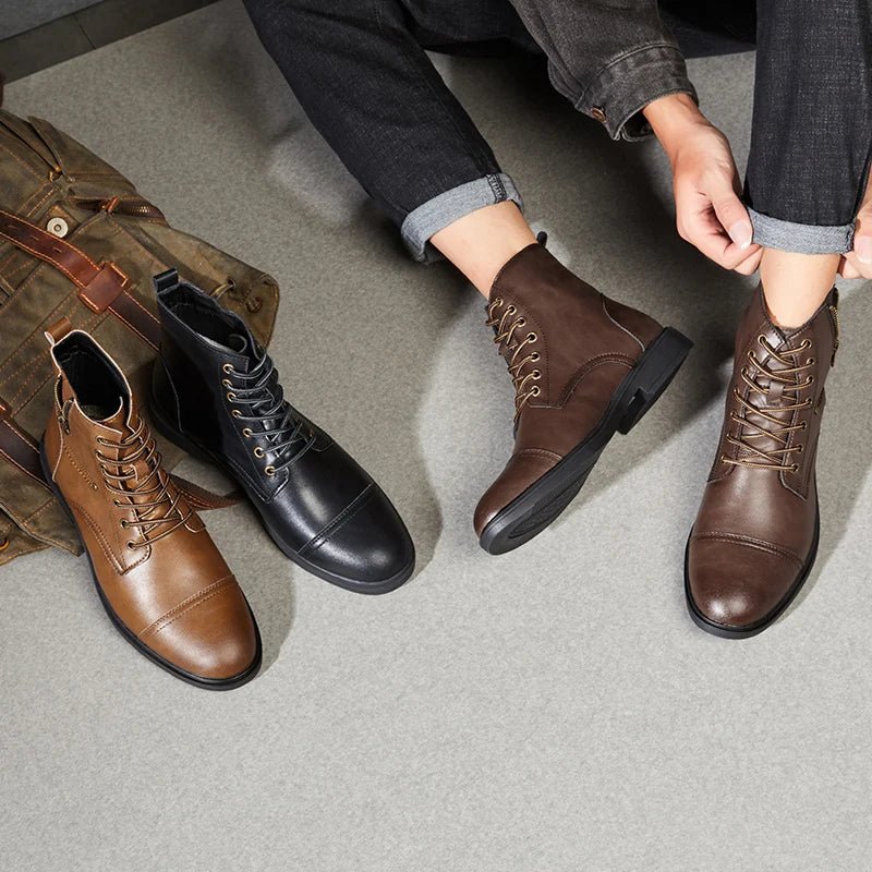 Thick - sole moto high - top boot - Antonios