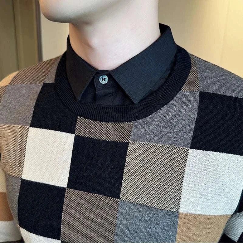 Tone two color sweater - Antonios