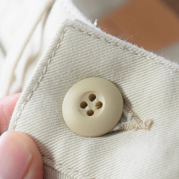 Twill casual simple pants - Antonios