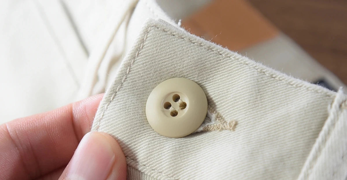 Twill casual simple pants - Antonios