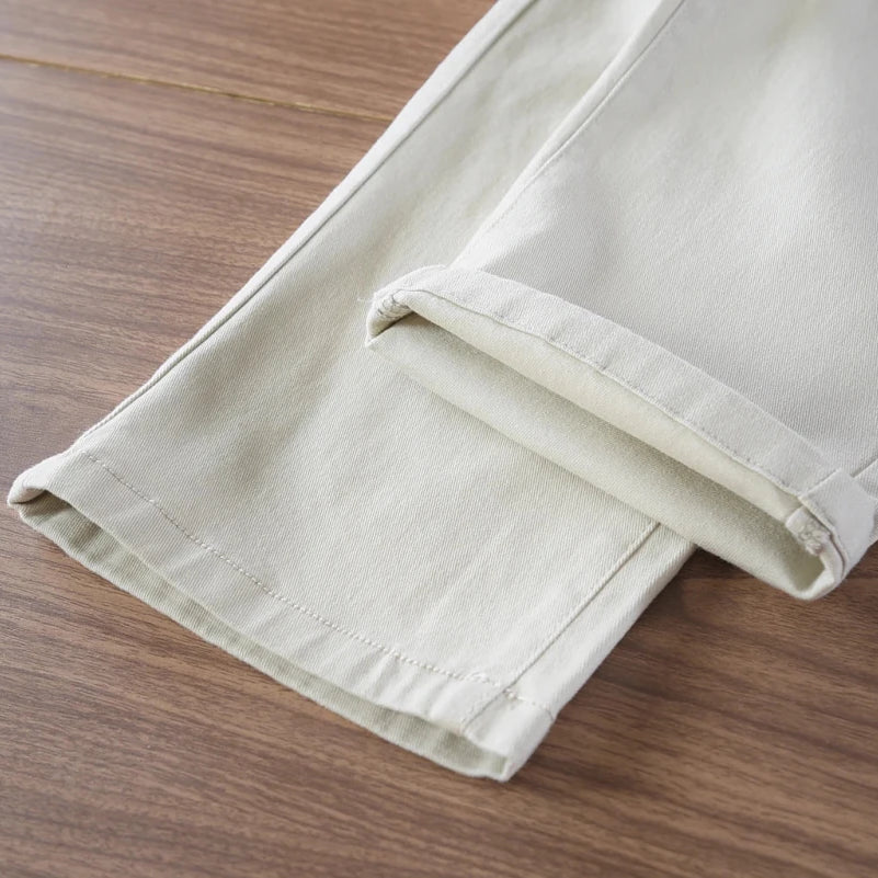 Twill casual simple pants - Antonios