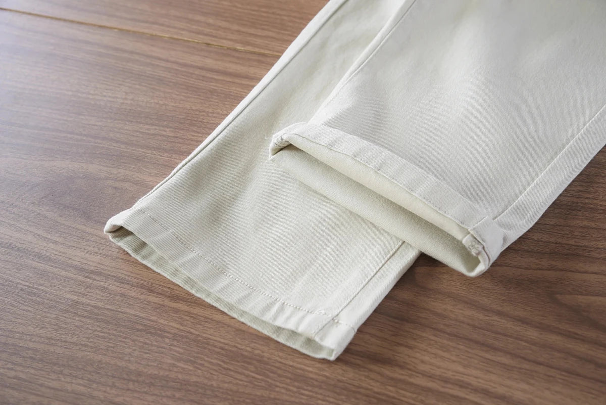 Twill casual simple pants - Antonios