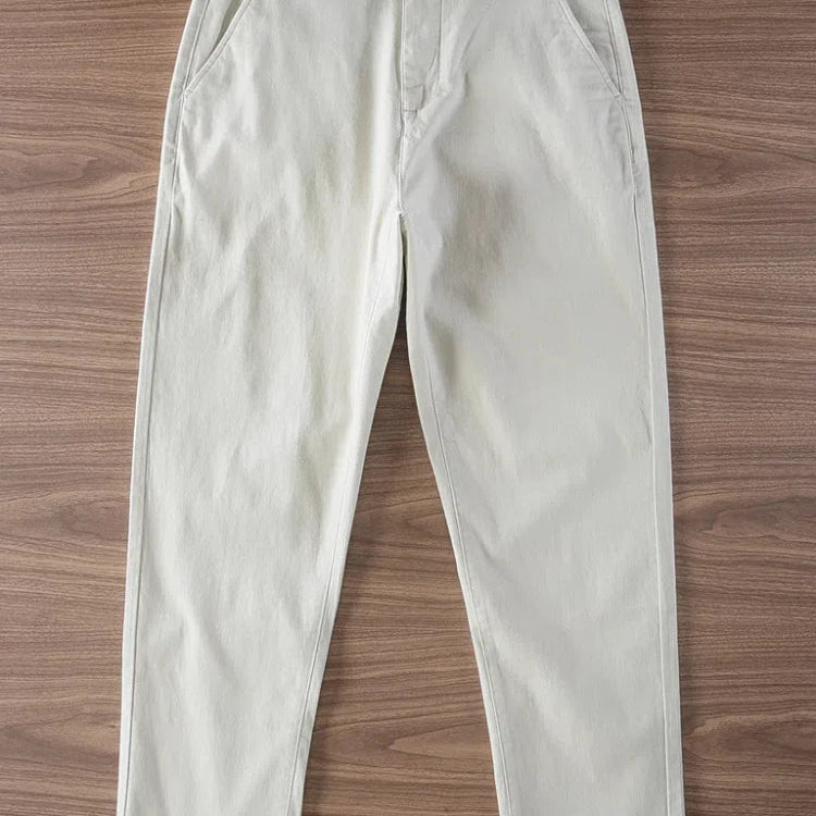 Twill casual simple pants - Antonios