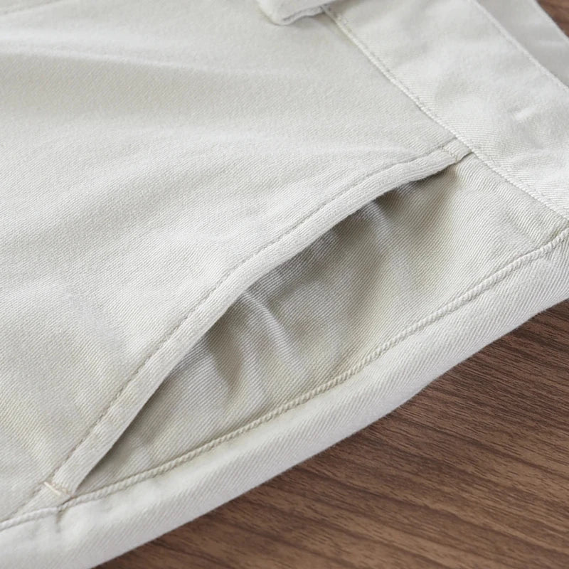 Twill casual simple pants - Antonios