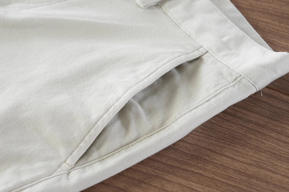 Twill casual simple pants - Antonios