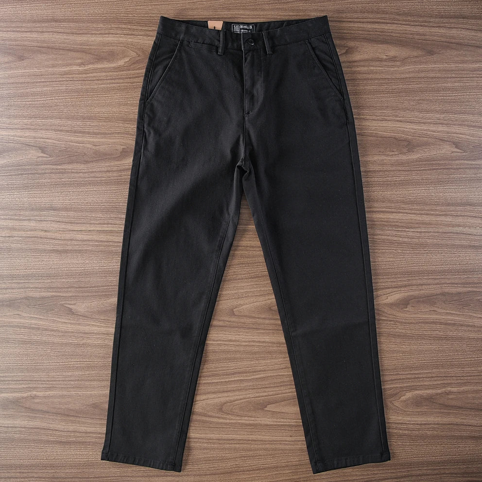 Twill casual simple pants - Antonios