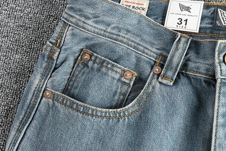 Vintage blue straight jeans - Antonios