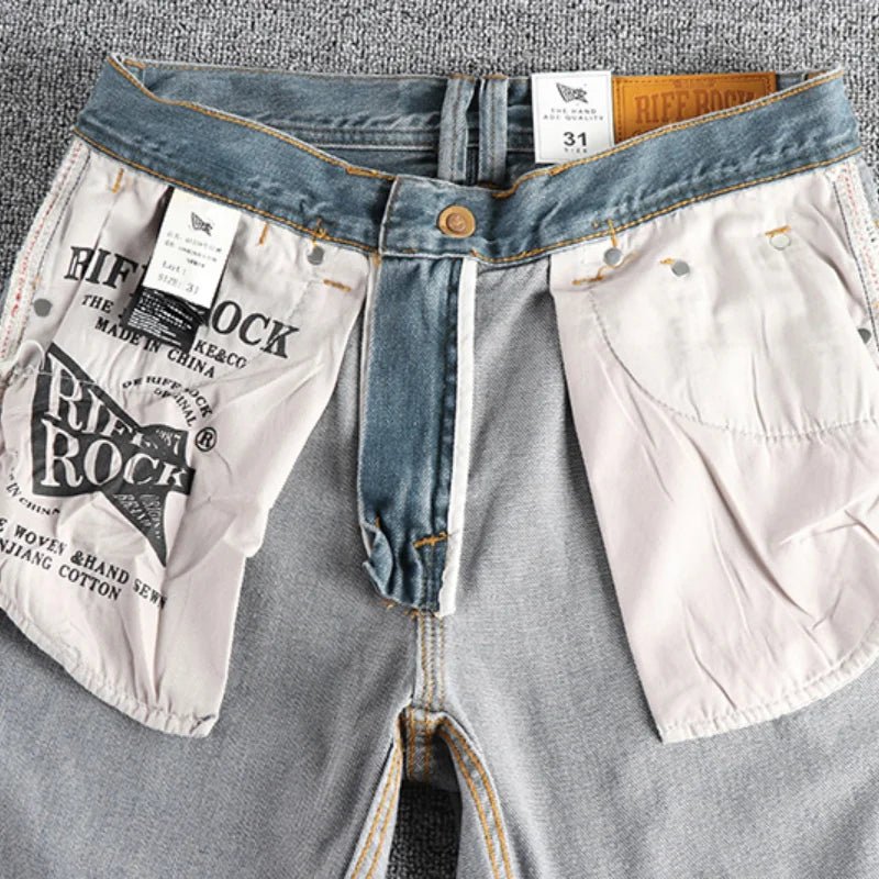 Vintage blue straight jeans - Antonios