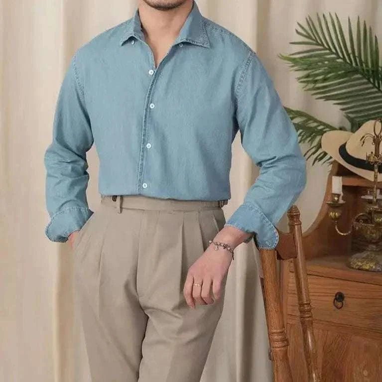 Vintage casual long sleeve shirt - Antonios