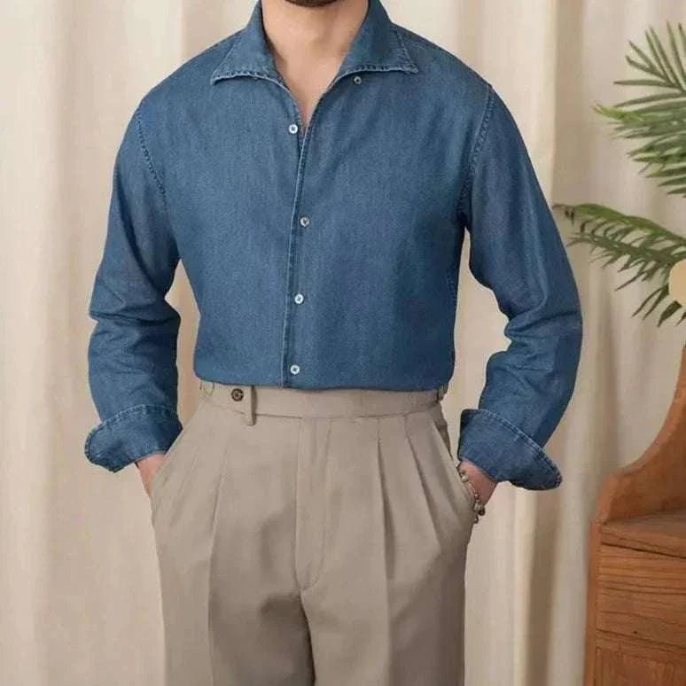 Vintage casual long sleeve shirt - Antonios