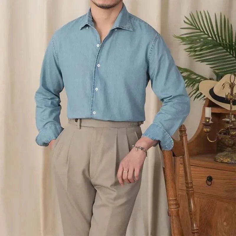 Vintage casual long sleeve shirt - Antonios