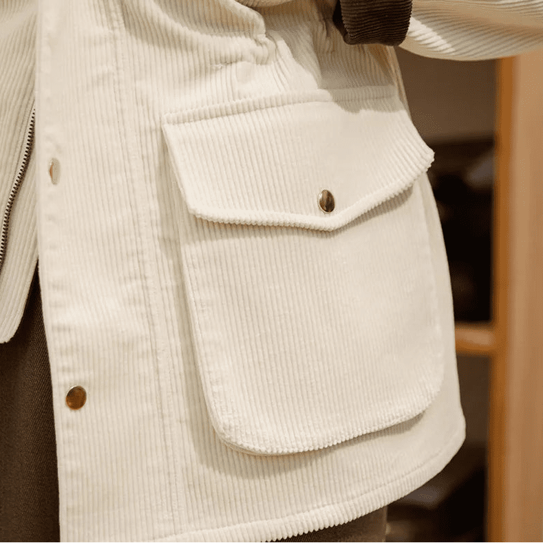 Vintage corduroy trench jacket - Antonios