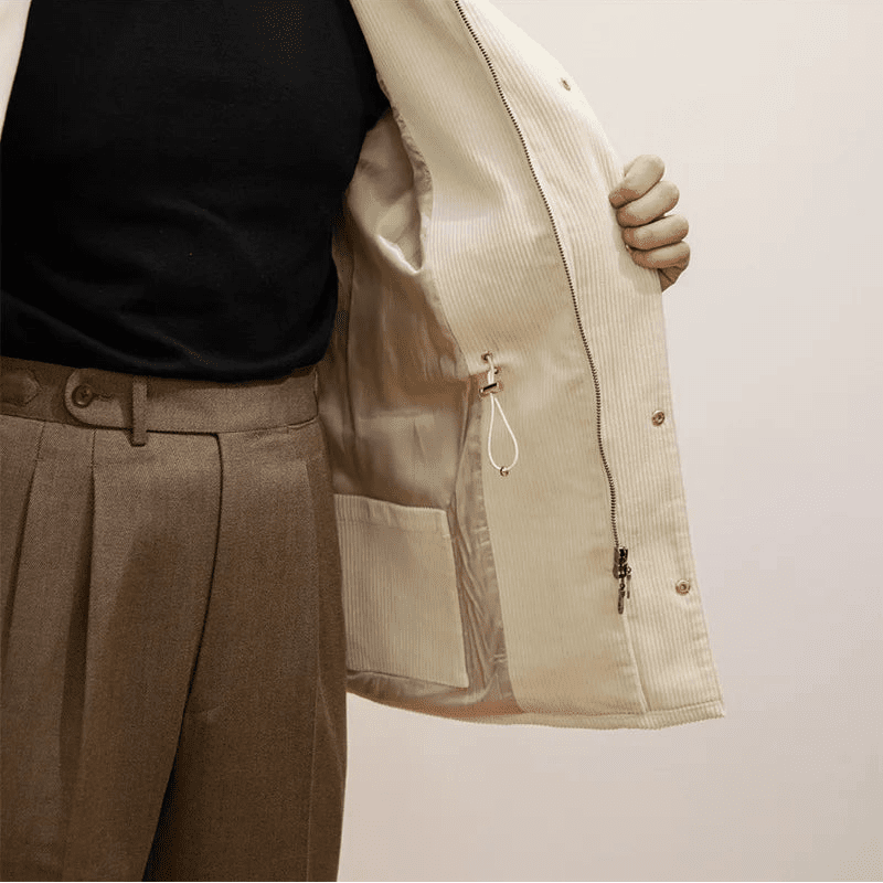 Vintage corduroy trench jacket - Antonios