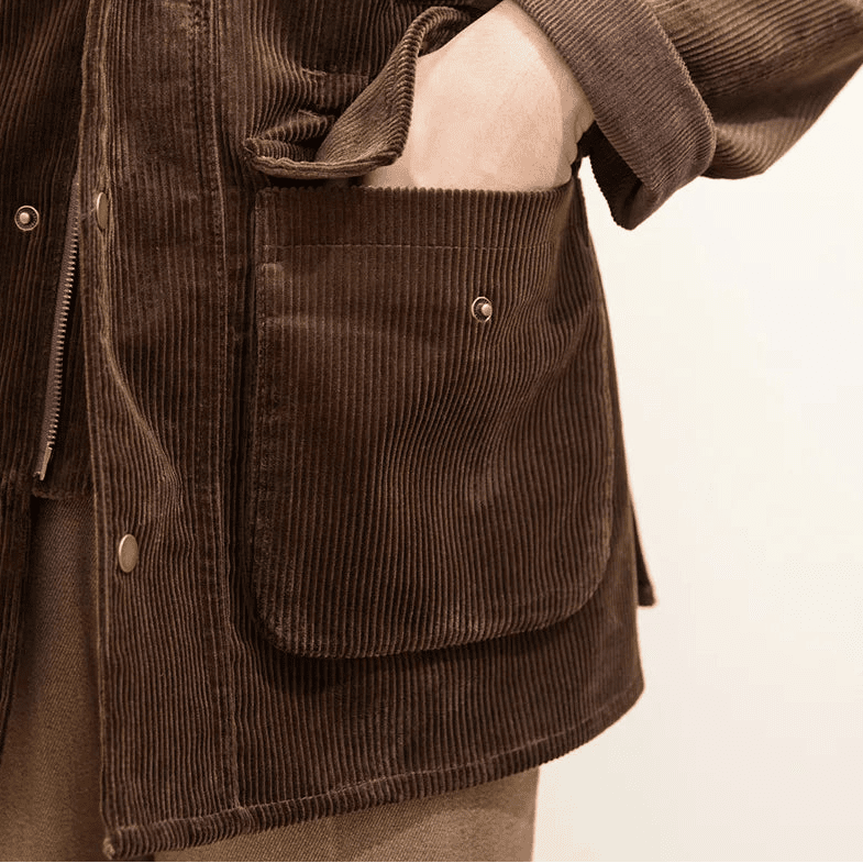 Vintage corduroy trench jacket - Antonios