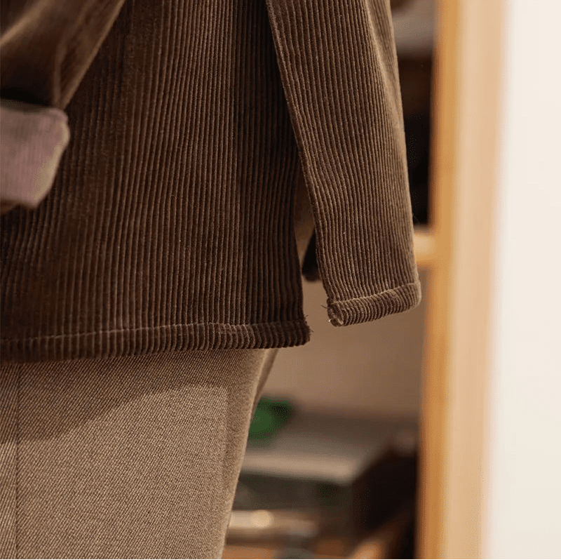 Vintage corduroy trench jacket - Antonios