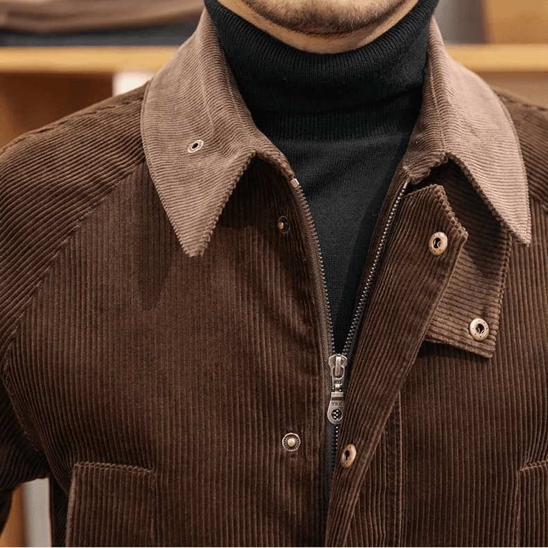 Vintage corduroy trench jacket - Antonios