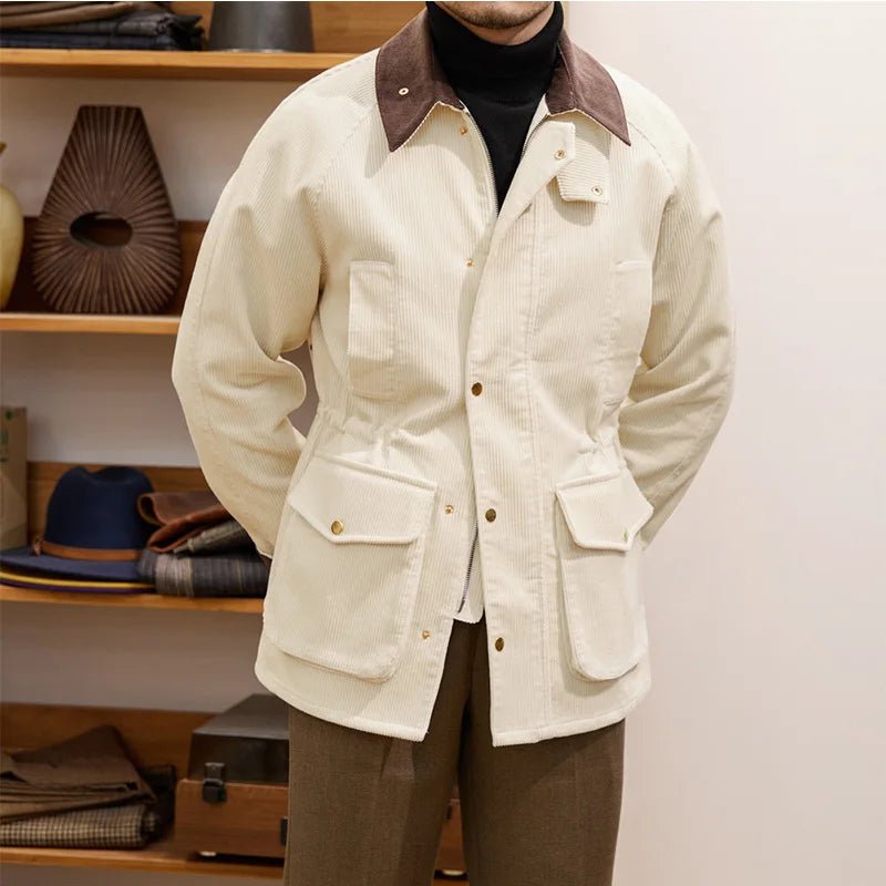 Vintage corduroy trench jacket - Antonios