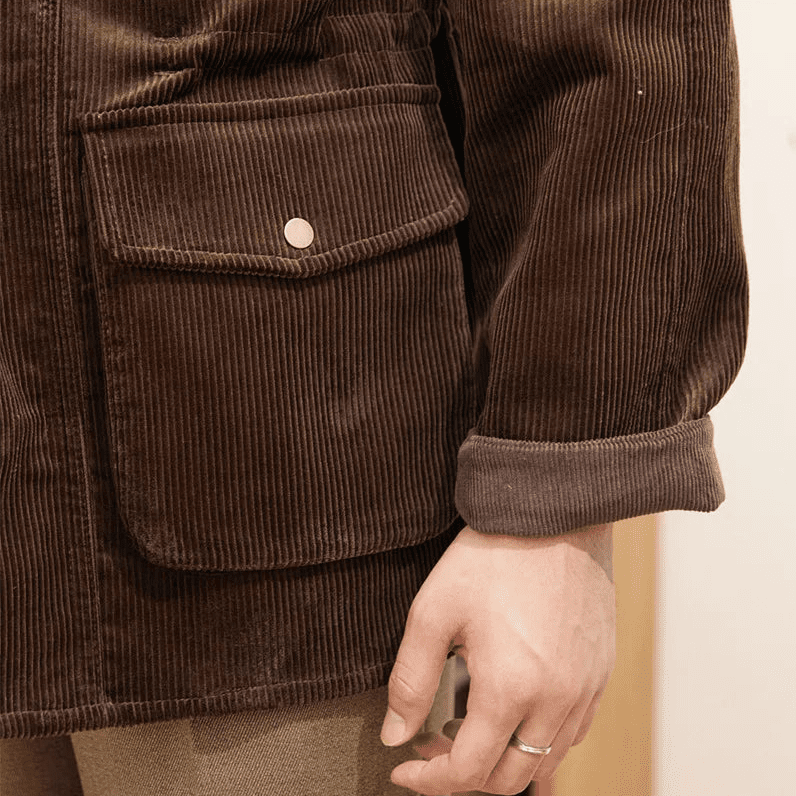 Vintage corduroy trench jacket - Antonios