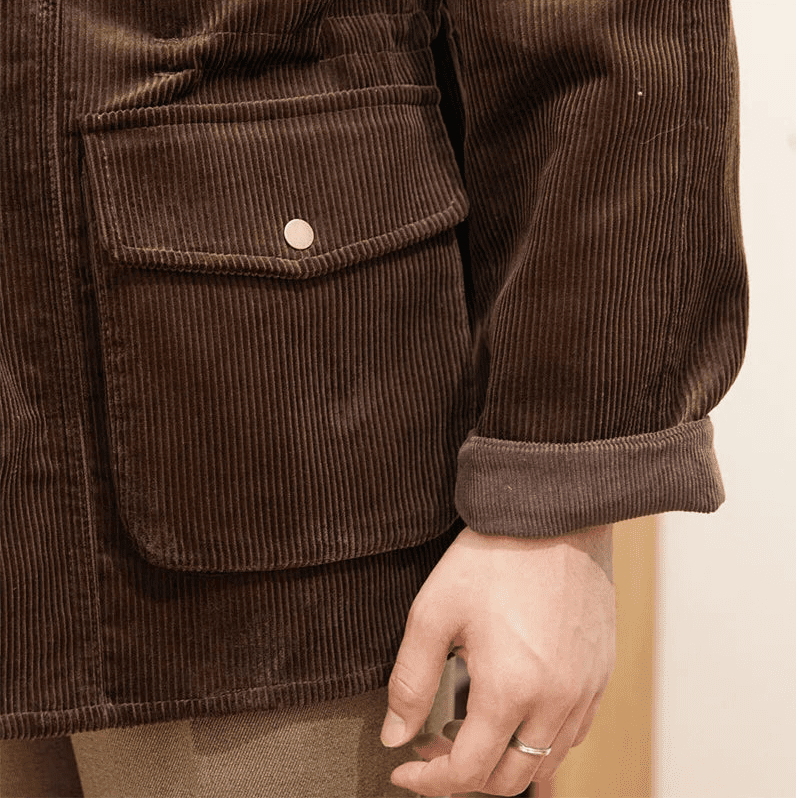 Vintage corduroy trench jacket - Antonios