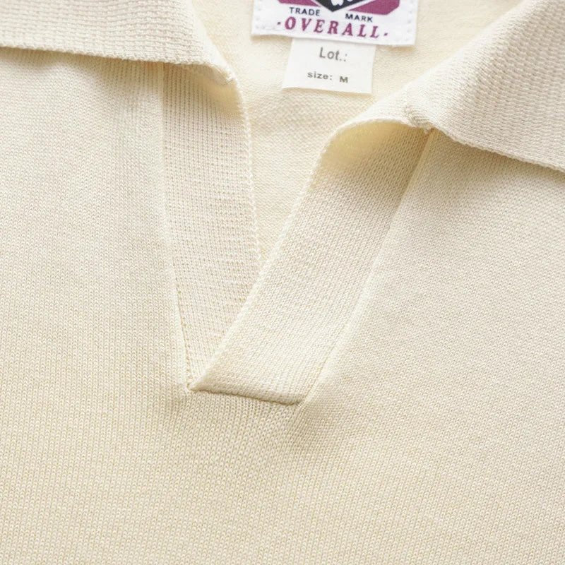 Vintage silk polo t-shirt luxury casual wear - Antonios