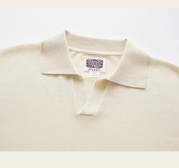 Vintage silk polo t-shirt luxury casual wear - Antonios