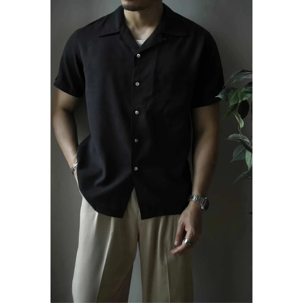 Vintage tencel beach summer shirt - Antonios