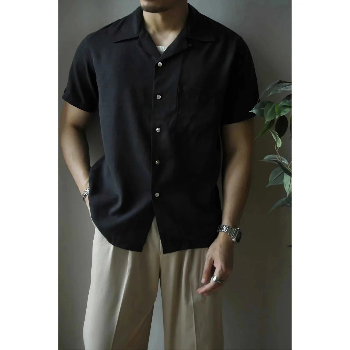 Vintage tencel beach summer shirt - Antonios