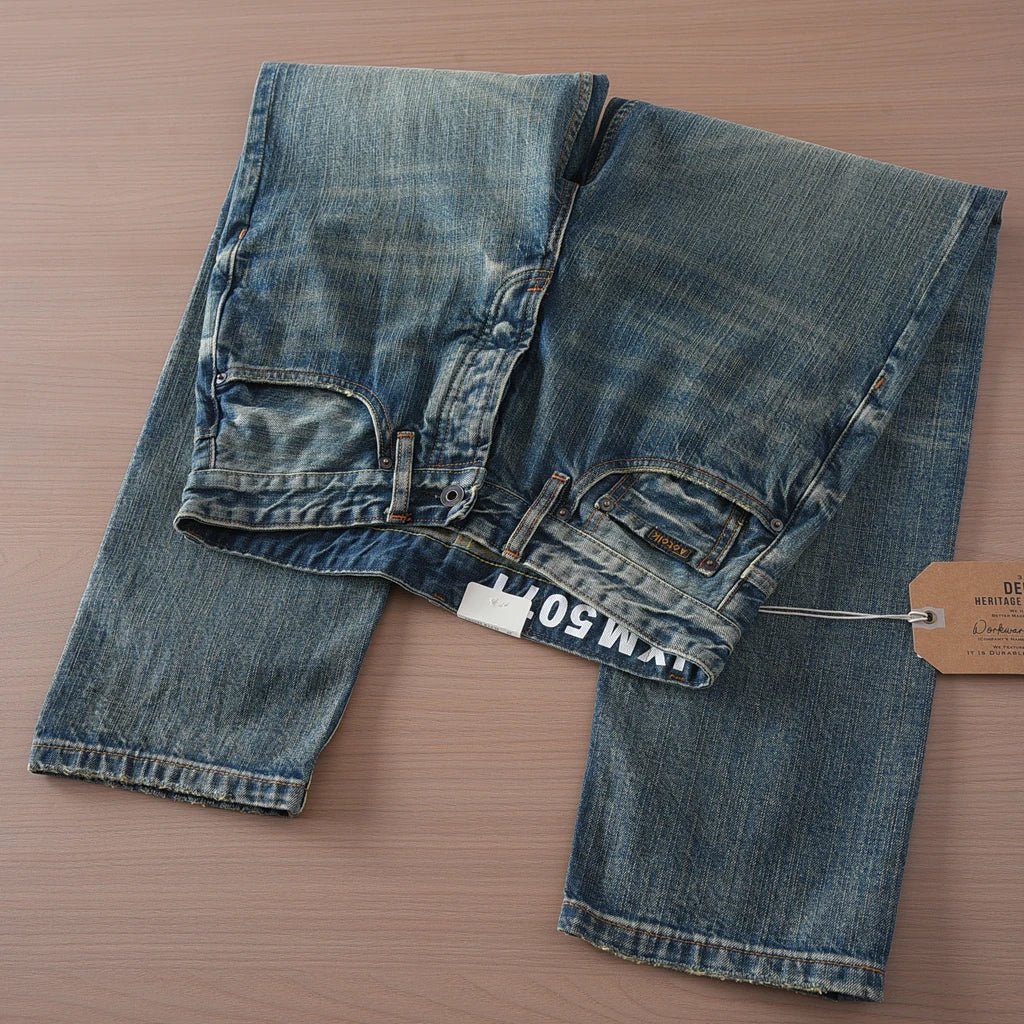Washed streetwear style denim jeans - Antonios