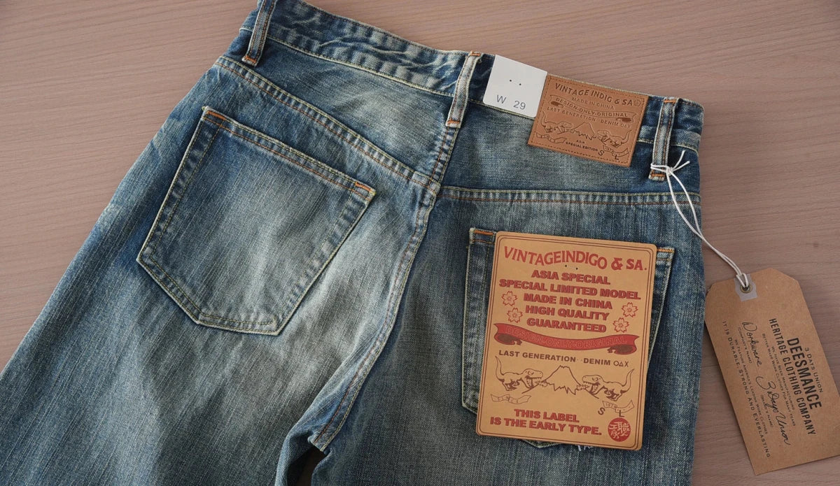Washed streetwear style denim jeans - Antonios
