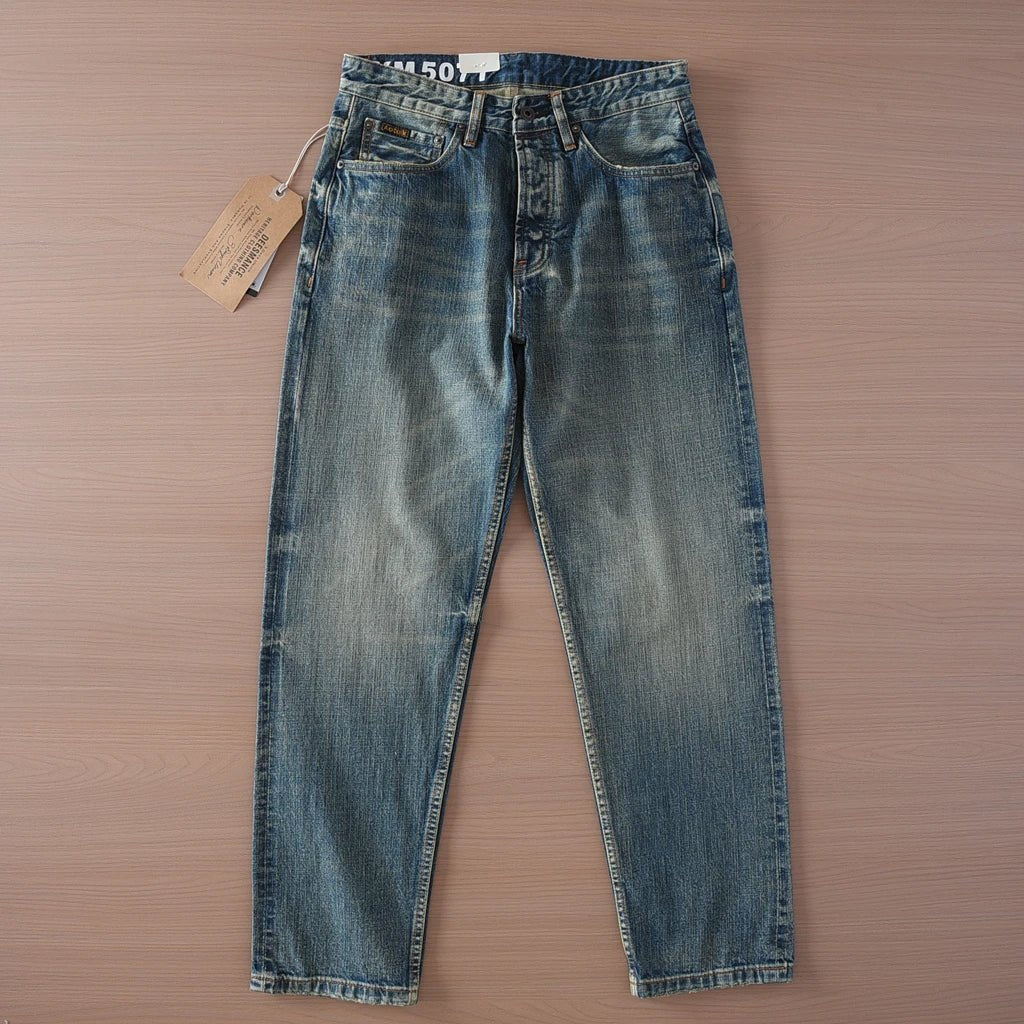 Washed streetwear style denim jeans - Antonios