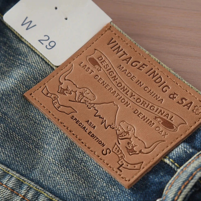 Washed streetwear style denim jeans - Antonios