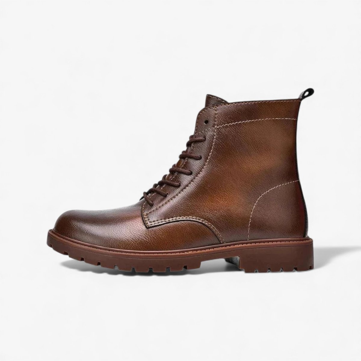 Winter retro genuine leather boots - Antonios